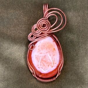 Handmade Wire Wrapped Citrine Necklace